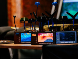 Contra-Drone Sense 4 drone video channel detectors on display at the 