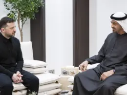 Zelenskyy during his visit to the UAE.