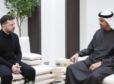 Zelenskyy during his visit to the UAE.