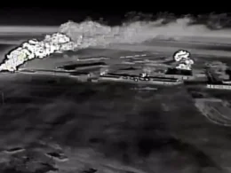 Drone footage showing Russian military equipment and facilities in occupied Crimea targeted by Ukrainian strikes, 6 March 2026. Photo: LIGA.net