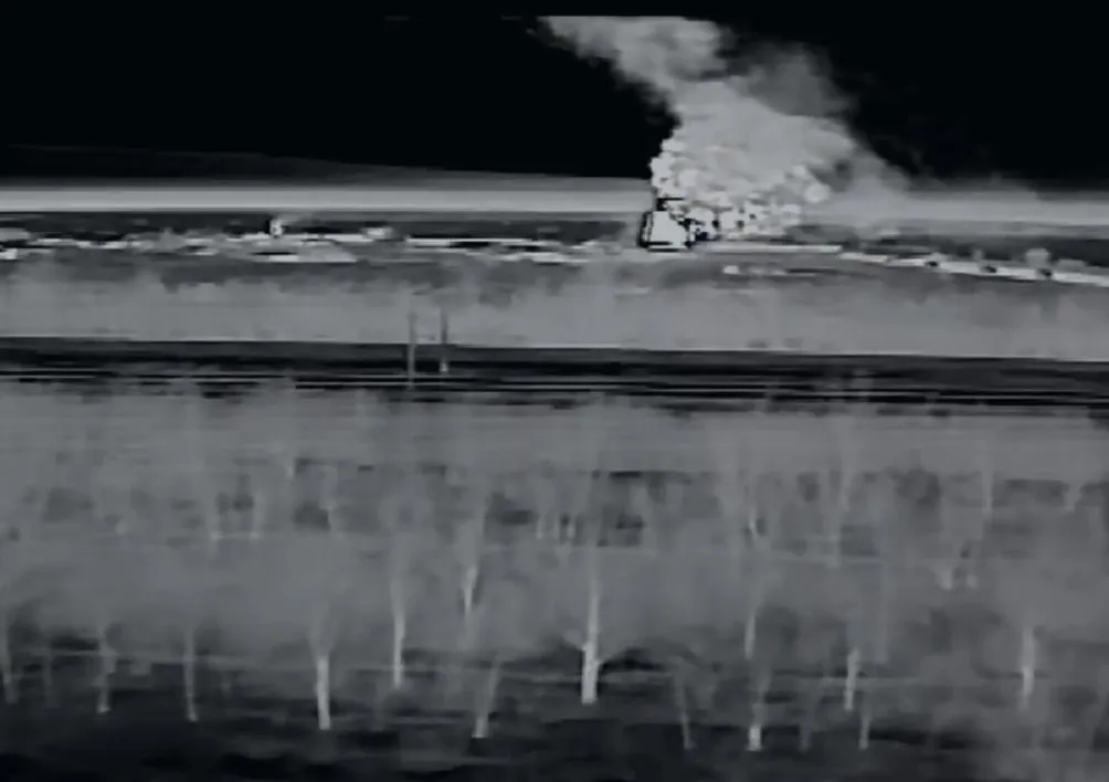 Drone footage showing Russian military equipment and facilities in occupied Crimea targeted by Ukrainian strikes, 6 March 2026. Photo: LIGA.net