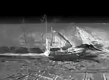 Russian S-300 air defense system before strike. Screenshot from video: General Staff