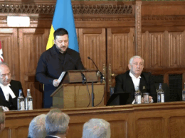 Ukrainian President Volodymyr Zelenskyy addressing the UK Parliament on 17 March 2026. Screenshot from video: Zelenskyy on Telegram