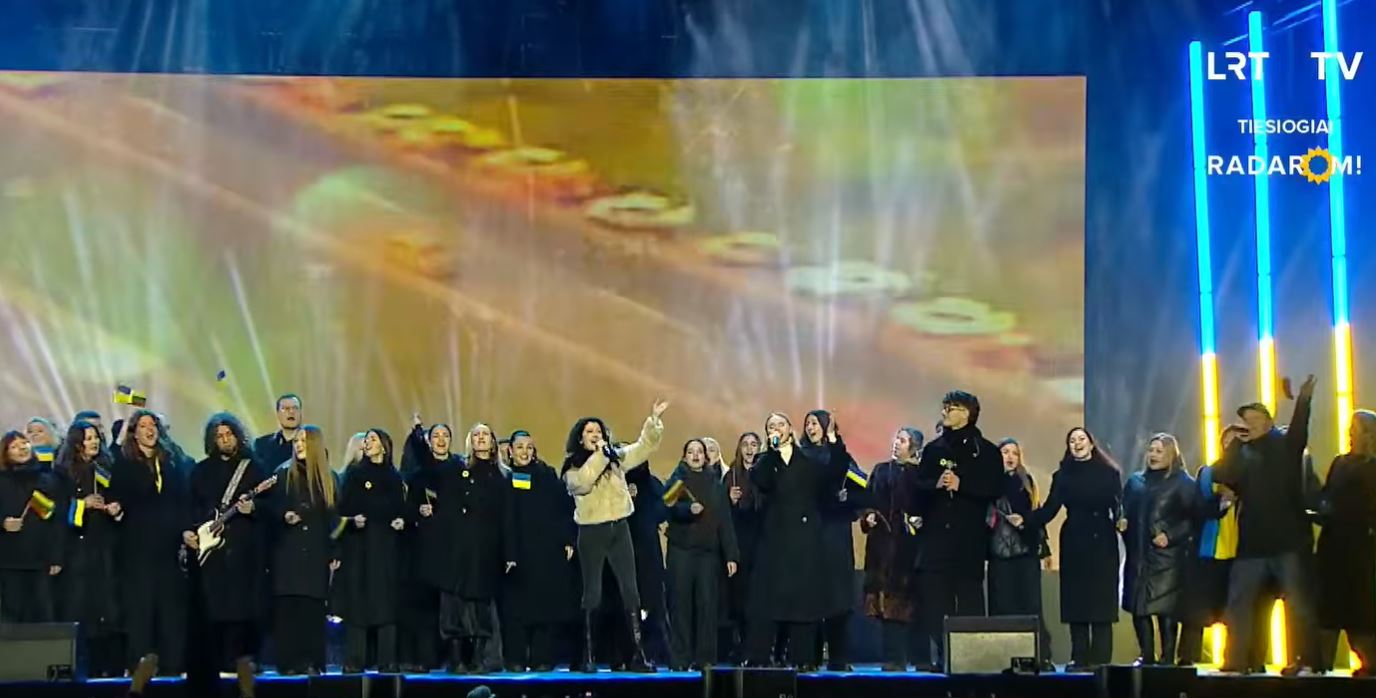 lithuania just raised €512 mn robots go where soldiers can't survive ukraine's front lines · post performers stage freedom shines 2026 radarom solidarity concert vilnius 24 lrt ukraine news ukrainian