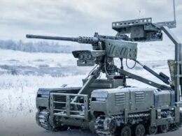 A ground robotic system. The Ukrainian Defense Ministry