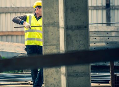 construction worker at a construction site