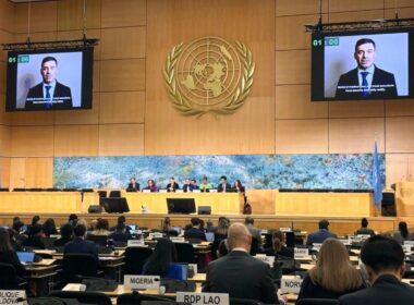 Ukraine’s Human Rights Commissioner Dmytro Lubinets addressing the UN Human Rights Council, 3 March 2026. Photo: Dmytro Lubinets