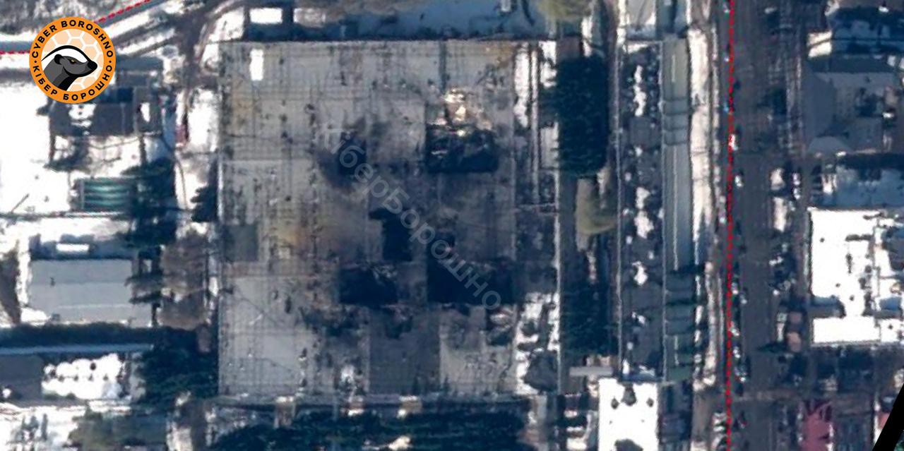 The results of the strike on the Bryansk Kremniy EL plant following the impact of five Storm Shadow missiles on Building No. 4. Source: KiberBoroshno
