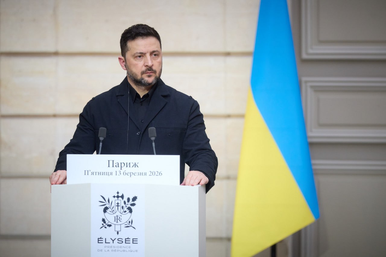 Ukrainian President Volodymyr Zelenskyy in Paris, 13 March 2026. Photo: Zelenskyy on Telegram