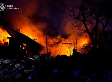 Aftermath of a Russian strike on Sumy Oblast, 14 March 2026. Photo: Zelenskyy on Telegram