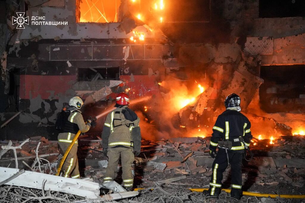 The aftermath of the Russian attack