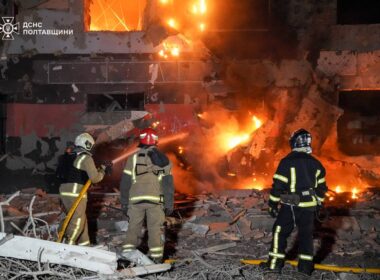 The aftermath of the Russian attack