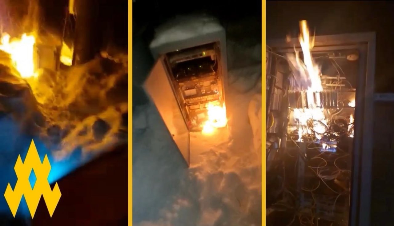 pro-ukrainian partisans open drone corridors through russia burning towers block atesh claims · post claimed sabotage electronic warfare infrastructure russia's novgorod oblast 17 2026 photo_2026-03-28_12-45-08 ukraine news ukrainian reports