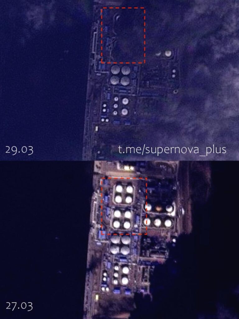 ust-luga fire again drone strikes keep russia's baltic oil ports burning ukraine targets war revenues · post satellite images port following ukrainian 27-29 2026 photo_2026-03-29_19-45-56 news reports