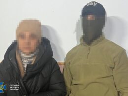 The detained Russian spy in Kherson. Image: The SBU