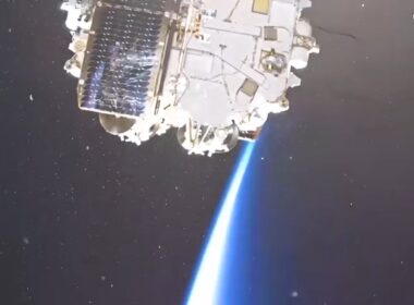 Video still from Bureau 1440's recent launch of 16 Rassvet satellites into low earth orbit