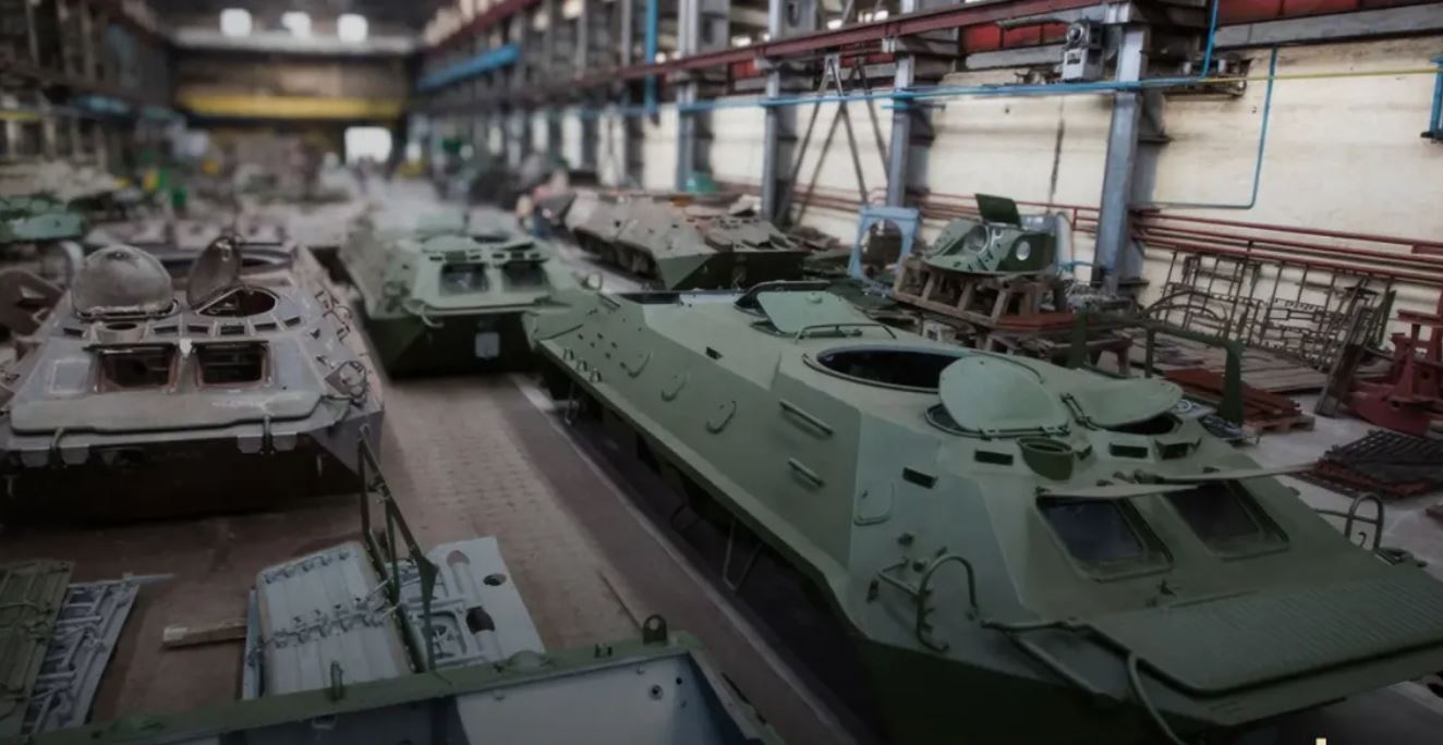 ukraine's defense industry building direct pipeline europe's weapons market — one nato certification time · post armored personnel carriers various stages production repair ukrainian plant ministry apcs ukraine news reports