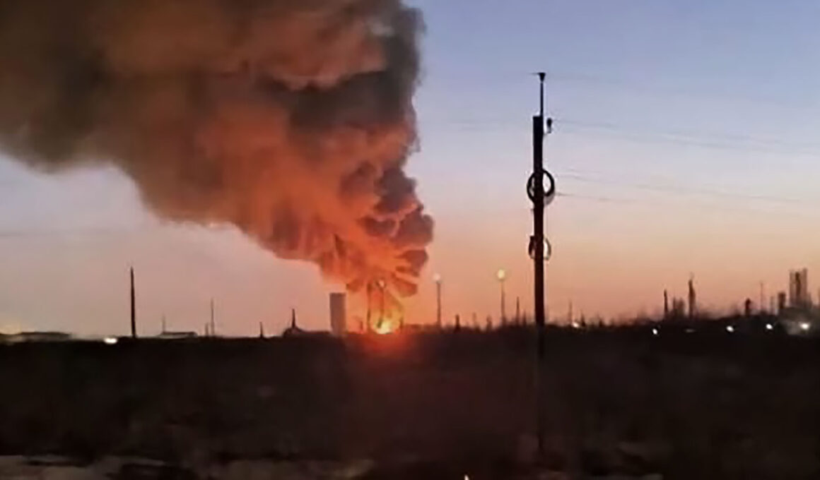 ukraine isn't just burning russia's fuel — it's going after plant makes oils russian tanks tor systems strategic bombers · post fire yaroslavl oil refinery russia ukrainian drone attack overnight