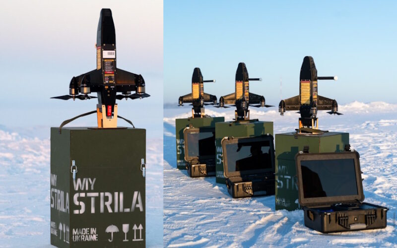 Ukrainian-made STRILA interceptor drones. Source: The Embassy of Germany in Ukraine
