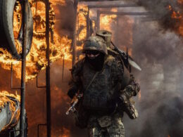 A Ukrainian soldiers at the drills. Source: The 28th Separate Mechanized Brigade named after the Knights of the Winter Campaign
