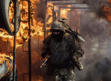 A Ukrainian soldiers at the drills. Source: The 28th Separate Mechanized Brigade named after the Knights of the Winter Campaign