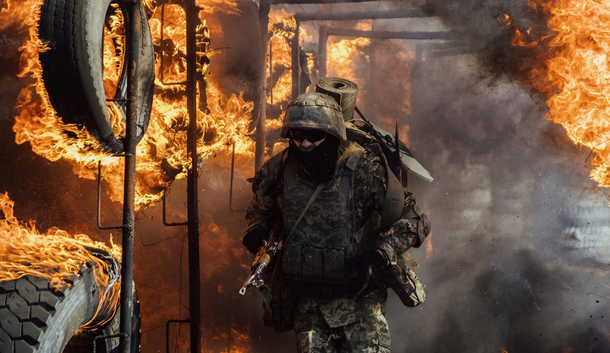 A Ukrainian soldiers at the drills. Source: The 28th Separate Mechanized Brigade named after the Knights of the Winter Campaign