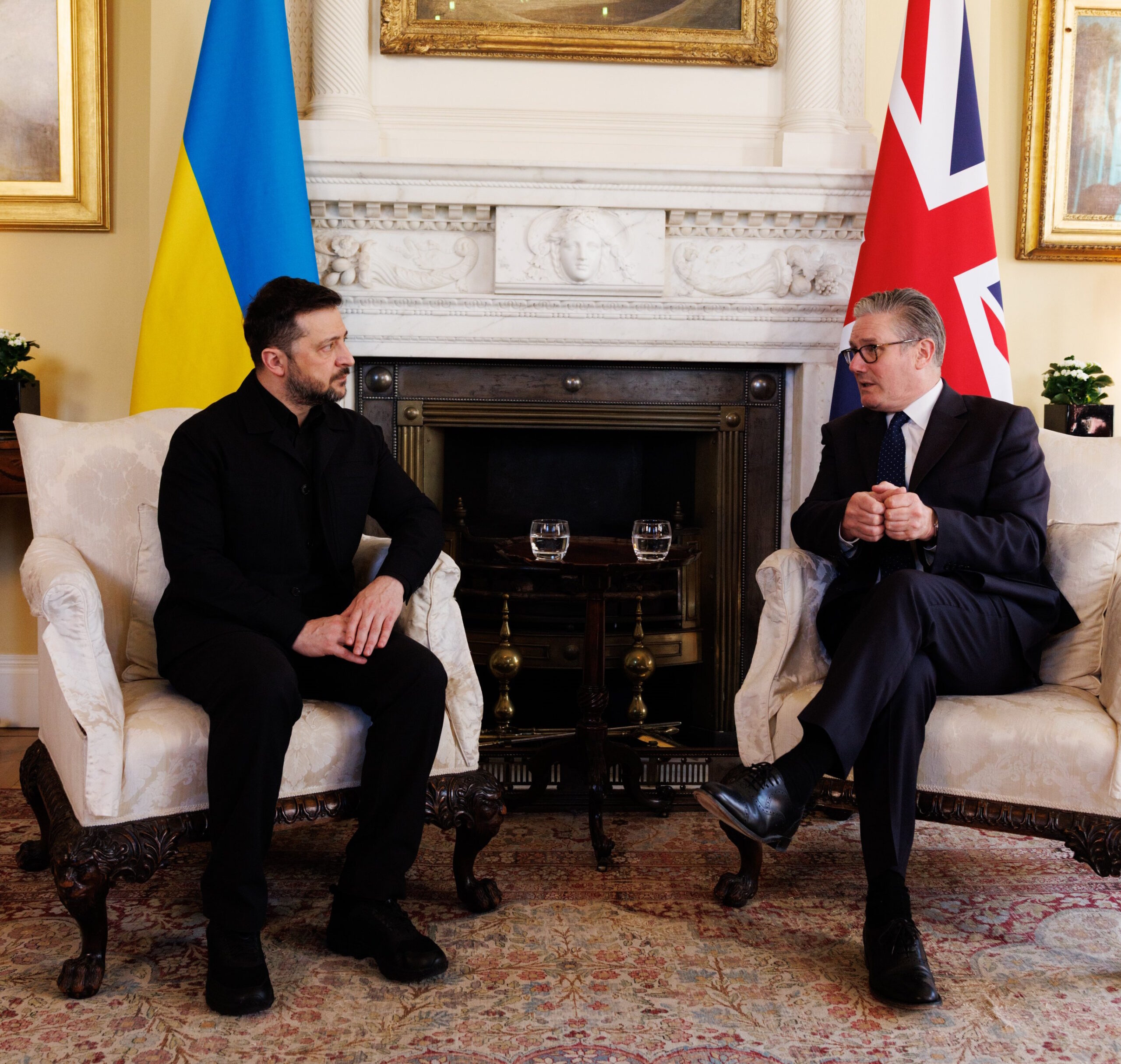 President Volodymyr Zelenskyy and UK Prime Minister Keir Starmer during their meeting on 17 March in London. Source: Starmer