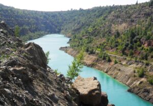 zavallia graphite quarry in kirovohrad oblast where the zavalievsky graphite plant operates,
