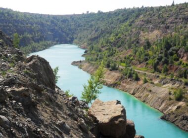 zavallia graphite quarry in kirovohrad oblast where the zavalievsky graphite plant operates,