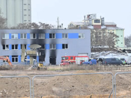 fourth suspect arrested arson attack czech factory made drones thermal optics ukraine · post burned-out building archer company pardubice czechia згорівша будівля компанії в чеському пардубіце фото ct24 police 20