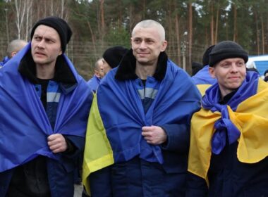Ukrainian soldiers during the prisoner exchange between Kyiv and Moscow on 5 March 2026. Source: The Coordination Headquarters for the Treatment of Prisoners of War