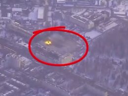 The Kremniy El microelectronics plant struck by Ukrainian missiles. Source: Screenshot