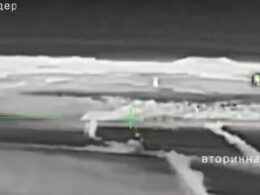 The blast is seen in on the right side of the image. Source: SSO