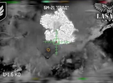 Ukrainian forces destroyed BM-21 Grad. Source: Screenshot