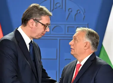 turkstream pipeline explosives serbia most probably russian false-flag operation aimed hungary's election ukraine says · post serbian president aleksandar vucic (left) hungarian prime minister viktor orbán 000kty8k6p25mnf7-c124 vučić announced military