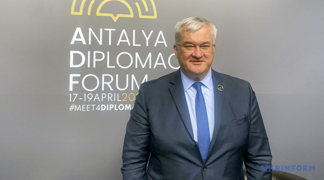 ukraine fm asked turkey host zelenskyy-putin talks — putin hiding · post ukrainian foreign minister andrii sybiha antalya diplomacy forum türkiye 2026 1080_600_1776598652-119 news reports