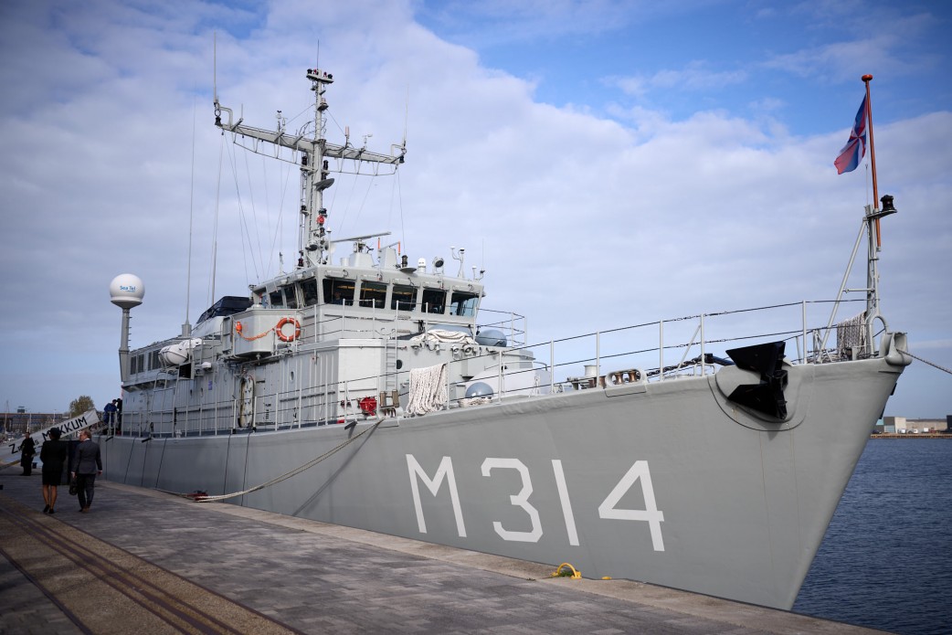 russia sank henichiesk 2022 ship bearing its name join ukraine's navy — cannot sail home yet · post dutch alkmaar-class countermeasure vessel zr ms makkum (m314) docked vlissingen netherlands 16