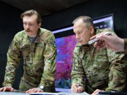hottest point 1200 km front — ukraine just held another week top commander says · post commander-in-chief oleksandr syrskyi (right) 1st national guard corps azov brigadier general denys redis prokopenko