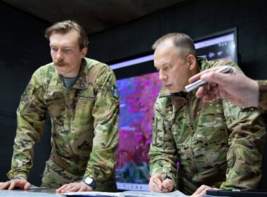 hottest point 1200 km front — ukraine just held another week top commander says · post commander-in-chief oleksandr syrskyi (right) 1st national guard corps azov brigadier general denys redis prokopenko