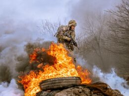 A Ukrainian soldier with a rifle. Source: The General Staff