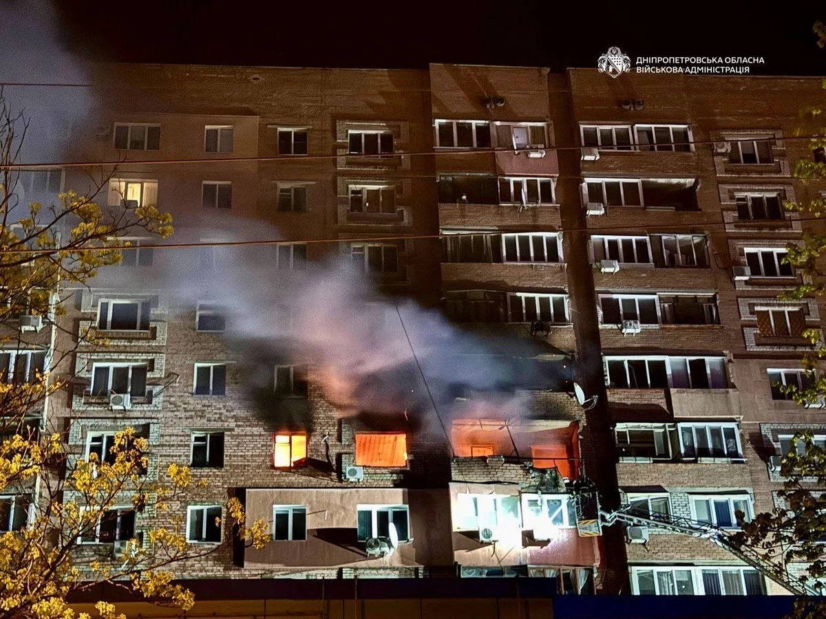 Russian strike on Dnipro