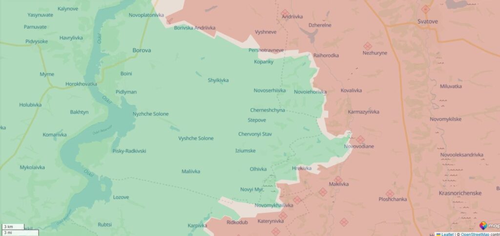 russia claims full capture luhansk oblast third time — ukraine's 3rd assault brigade notes it's still holding line · post ukrainian-held positions (circled) including novoyehorivka hrekivka 1 2026 called russia's