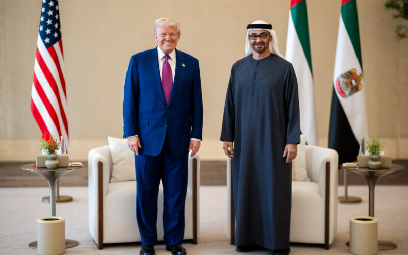donald trump and uae president sheikh mohamed bin zayed al nahyan
