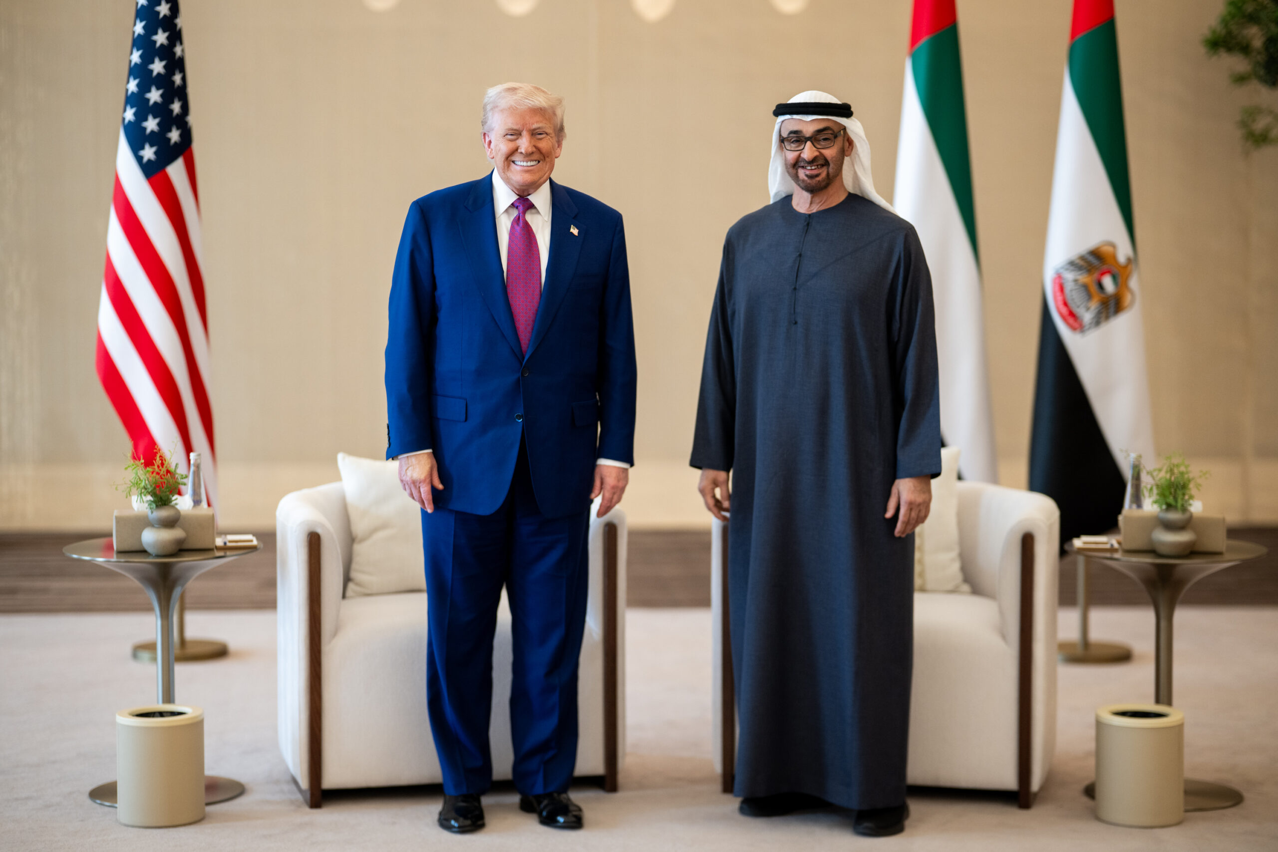 donald trump and uae president sheikh mohamed bin zayed al nahyan