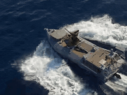 Ukraine sea drone USV machine gun naval