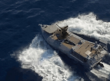 Ukraine sea drone USV machine gun naval