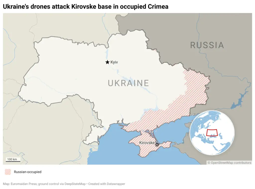 occupied Crimea strikes