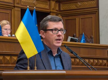 servant of the people mp pavlo frolov speaking at verkhovna rada