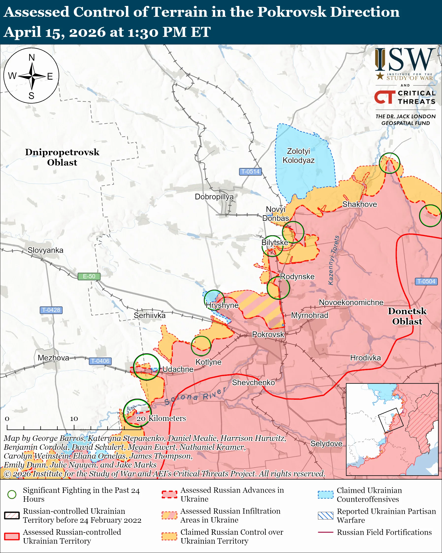 ukraine holds hryshyne's center northern pokrovsk russia builds up its next push military says · post current situation sector donetsk oblast pokrovsk-direction-april-15-2026 news ukrainian reports