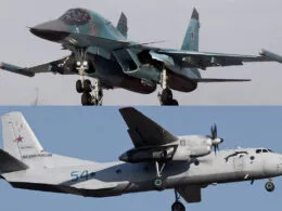 russia lost two aircraft one day over crimea — an-26 military transport killing all 29 aboard unconfirmed su-34 fighter-bomber · post russian (top) rf-46873 navy (bottom) types reportedly 31 2026